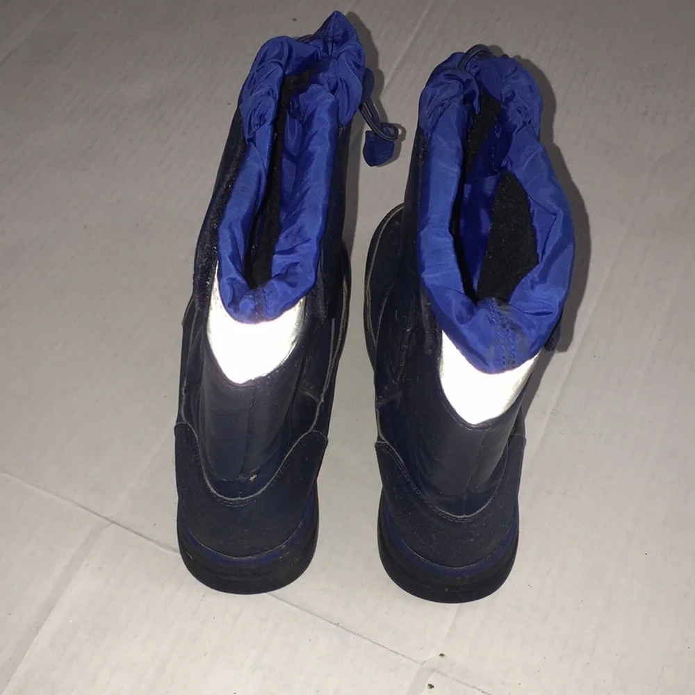 Navy Blue Kids Winter Snow Boots